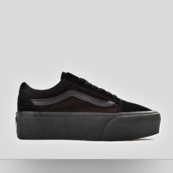 Vans Women's Suede Leather Canvas All-Black Platform NWOT SIZE Mens 8 Womens 9.5 - Picture 4 of 12